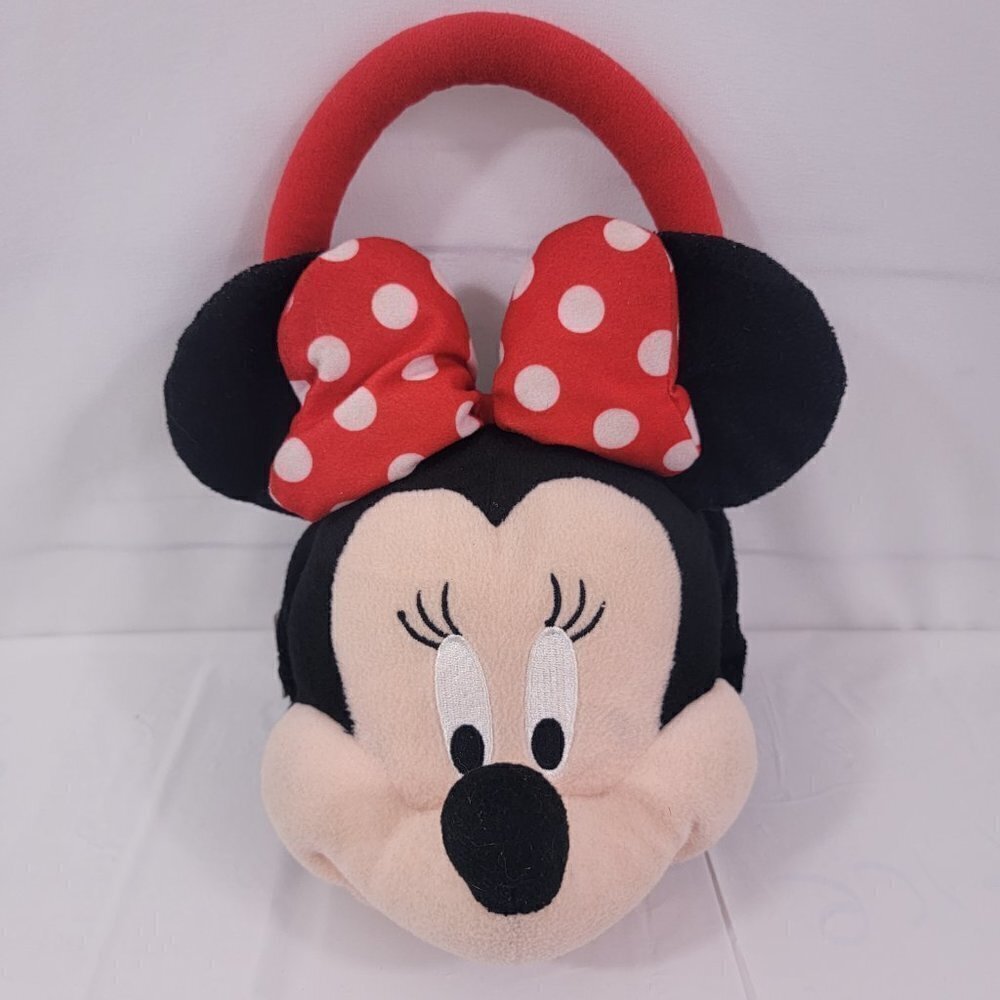 Disney Minnie Mouse Girls Zipper Close Plush Handbag Purse